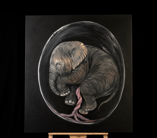 Life in Any Size — Original Elephant Painting | Genesis Collection