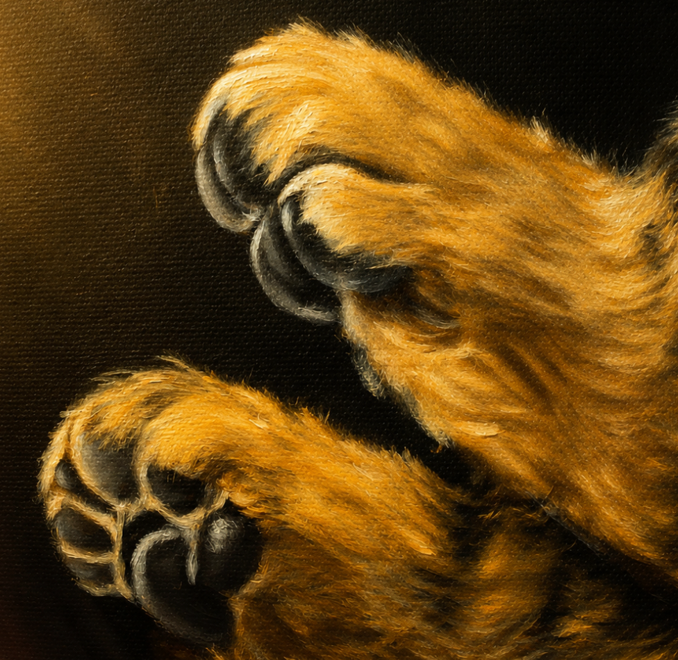 Genesis Collection | Tiger Cubs Original Animal Painting