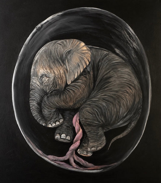 Life in Any Size — Original Elephant Painting | Genesis Collection