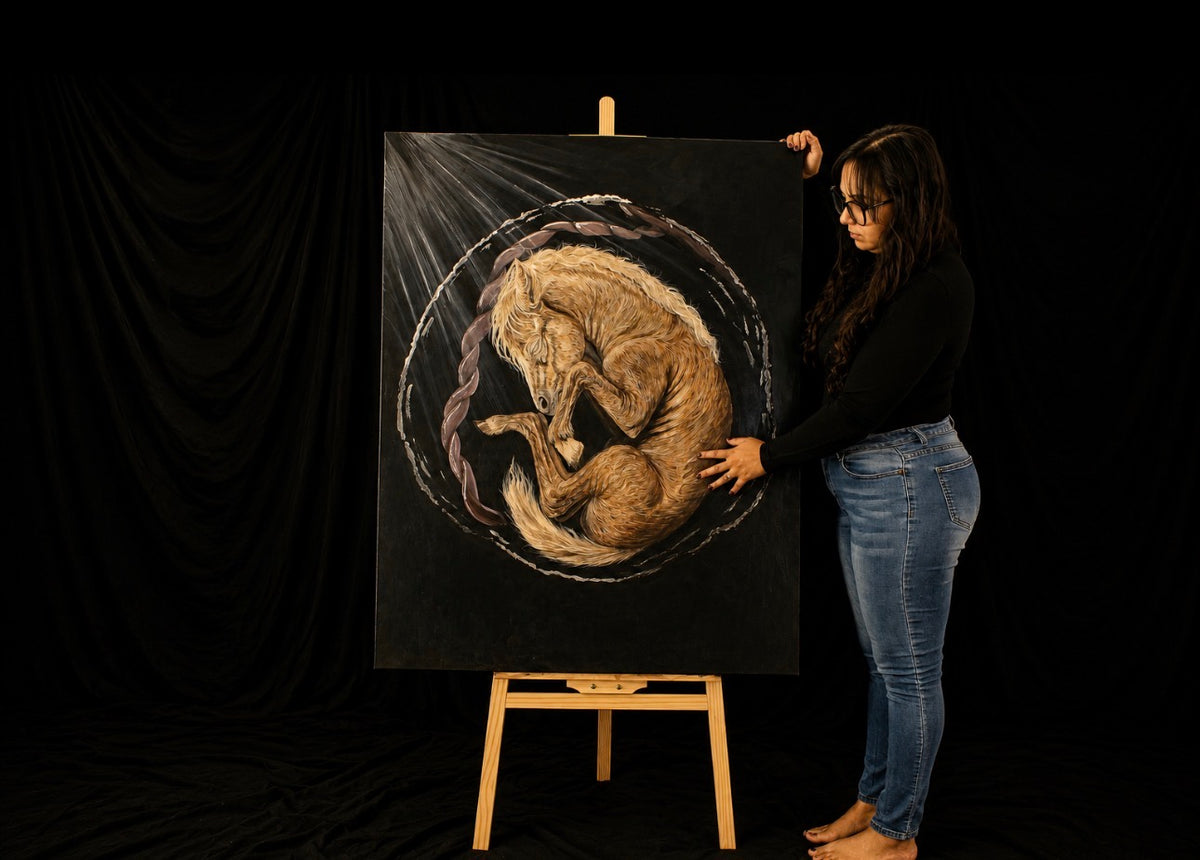 Genesis Collection | Foal Original Animal Painting