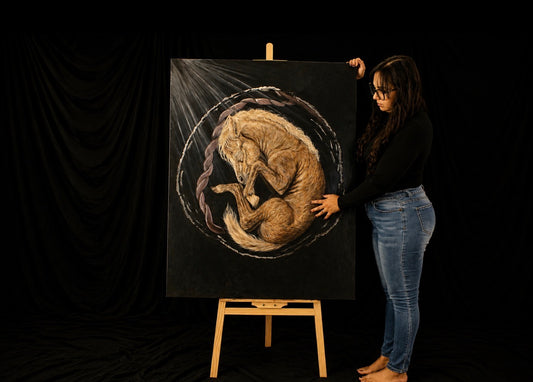 Genesis Collection | Foal Original Animal Painting